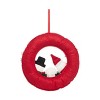 Transpac 12.99 in Multicolor Christmas Layered Snowman Wreath Made of Polyester Perfect for Holiday Decor - 3 of 4