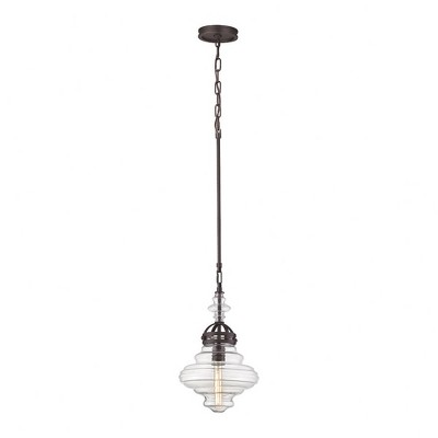 Elk Home Chadwick 1 - Light Pendant in  Satin Nickel