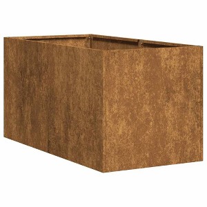 vidaXL Planter Rusty Weathering steel Large Decorative Inlays Planter - 1 of 4