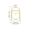 Unique Bargains Heart-Shaped Fashion Cute Decorative Fun Paper Clip 20 Pcs - 2 of 4