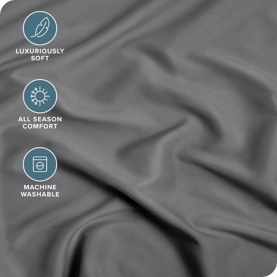 Queen Gray Ultra-Soft Microfiber Deep Pocket Fitted Sheet