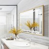 Whisen Touchable LED Bathroom Vanity Wall Mirror with HD Float Glass, Beveled Edge, Aluminum Frame and Anti-Fogging, 40"x30” - 2 of 4