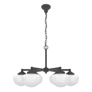 Hunter Fans 29.75" Saddle Creek Ceiling Light Noble Bronze Finish - 6 Bulb Chandelier for Indoor Spaces - 1 of 1
