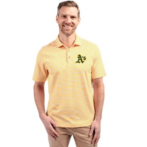 Athletics Cutter & Buck Virtue Eco Pique Stripe Recycled Mens Polo - 1 of 1