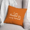 Creative Products I Am Thankful For Every Moment in Orange 18 x 18 Spun Poly Pillow - 3 of 3