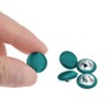 Unique Bargains Blouses Sweater Round Aluminum Cotton Fabric Cloth Covered Buttons 10 Pcs - 4 of 4