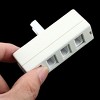 Unique Bargains 4 Way B&T UK Telephone Socket Adapter Splitter Connector White - 3 of 3