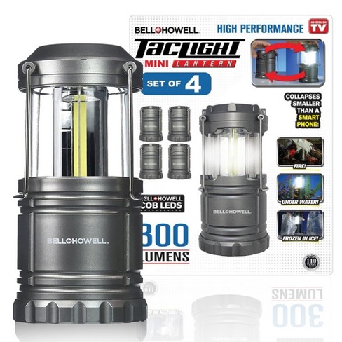 Bell + Howell Ultra Bright Taclight Mini Collaspible Lanterns 300 Lumens -  4 Pack