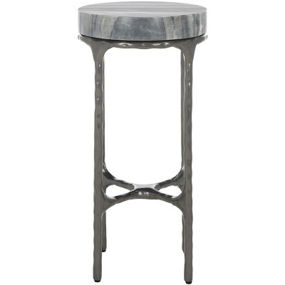 Castiel Hammered Side Table - ACC3718A - Grey Marble - Safavieh