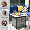 XIZZI 10 Pieces Wicker Furniture Set, Sectional Sofa Set with Wide Armrest and Deep Seat, Rattan Modular Conversation Set for Backyard Garden - 3 of 4