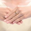14K Gold Plated Modern Band Ring – Sleek, Sophisticated, and Contemporary Design for Effortless Elegance - 2 of 3