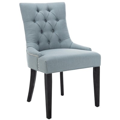 Elegant Sky Blue Linen Upholstered Parsons Side Chair
