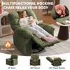 Swivel Rocker Recliner with Massage and Heat, USB Port, 360° Swivel, Oversized Electric Glider Rocking Chairs Living Room, Soft Reclining Sofa Chair - 4 of 4