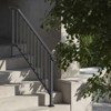 VEVOR Handrails for Outdoor Steps, 5-6 Step Stair Hand Rail Kit, Transitional Carbon Steel Railings with Installation Kit, Stair Rails, Black - 2 of 4