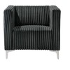 Home Design Gavin Velvet Square Arm Chair - 4 of 4