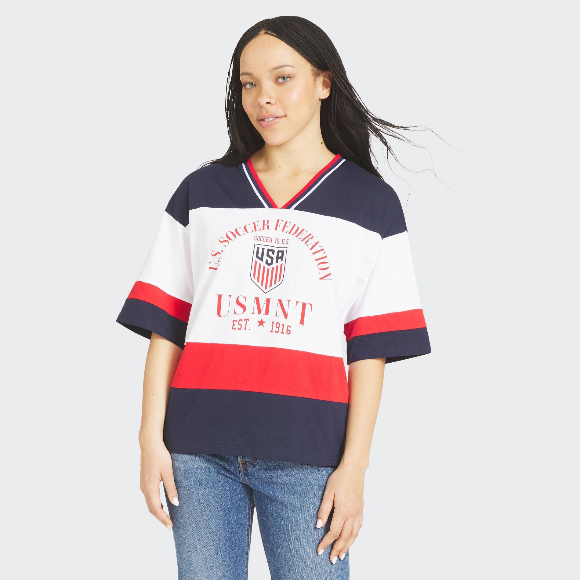 USSF Women's Stripped T-Shirt