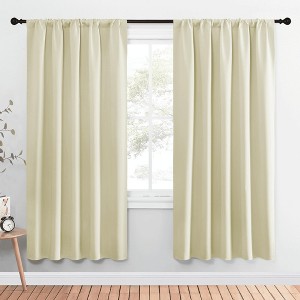 NICETOWN Blackout Curtains Rod Pocket Thermal Insulated Privacy Drapes (2 Panels) - 1 of 4