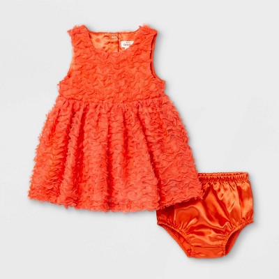 Image of Baby Girls' Soutache Dress - Cat & Jack™ Coral Pink 12M