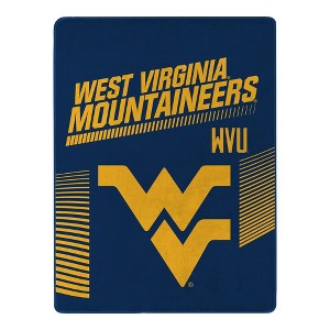 NCAA West Virginia Mountaineers 60" x 80" Raschel Throw Blanket - 1 of 3