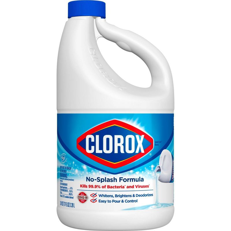 Clorox Splash-Less Liquid Bleach - Regular - 77oz, 3 of 11