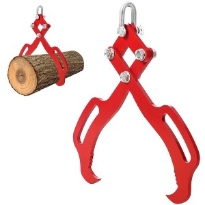 ODK 18In Log Lifting Tongs with 2 Claw Timber, Heavy Duty Logging Grabbler, Anti-Slip Wooden Tongs, Steel Log Lifting Tongs for Tractors, Skidders - 1 of 4