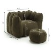 NicBex Bean Bag Chair,Beanbag Chair with Footstool,Adult Lounge Sofa with High Resilient Foam,Comfy Chair for Living Room Bedroom - 3 of 4