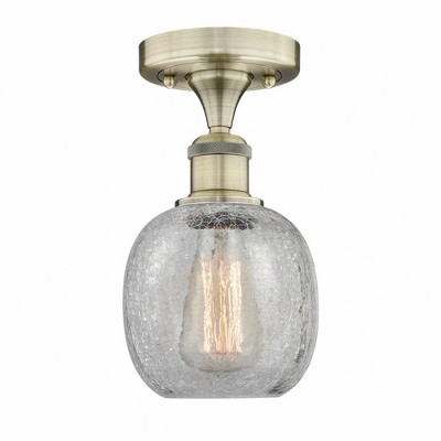 Belfast - 1 Light Flush Mount In Industrial Style-9.75 Inches Tall and 6 Inches Wide
