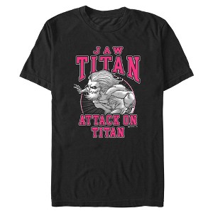 Mens Attack on Titan Jaw Titan Jersey T Shirt - 1 of 4