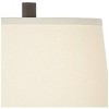 Franklin Iron Works Easley Rustic Farmhouse Swing Arm Wall Lamp Matte Bronze Plug-in Light Fixture Fabric Drum Shade for Bedroom Bedside Living Room - 3 of 4