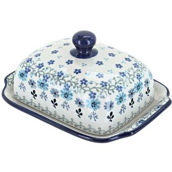 American Butter Dish (Holiday Cheer)  M074T-NOS2 - The Polish Pottery  Outlet