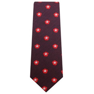 Men's Flower Pattern 3.5 Inch Wide And 62 Inch X-Long Woven Neckties - 1 of 4