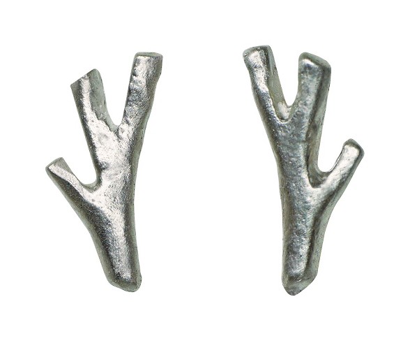 Michelle Chang Tiny Branch Stud Earrings in Sterling Silver