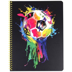 Top Flight Cool Drip Soccer Subject Wide Ruled Spiral Notebook - 1 of 3