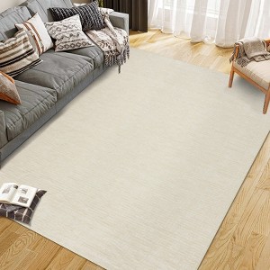 Washed Foldable Printed Non-Slip Rug - Modern Minimalist Faux Carpet for Home Decor - 1 of 4