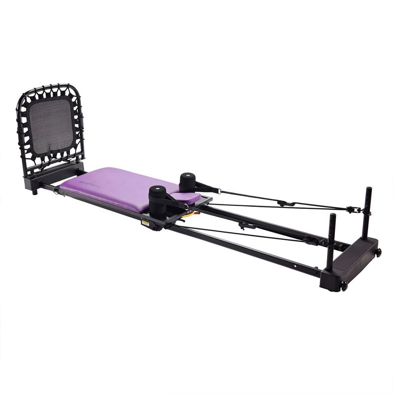 Stamina 55-4379 AeroPilates Reformer Plus 379 Whole Body Resistance Padded Pilates Workout System with 4 bands for 11 Combinations of Intensity, 5 of 8