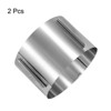 Unique Bargains Stainless Steel Round Adjustable Nonstick Cake Ring 2 Pcs - 3 of 4