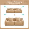 GDFStudio Ferdinand Modern 82.7'' 2-Seater Teddy Upholstered Sectional Sofa with Curved Armrest - 4 of 4