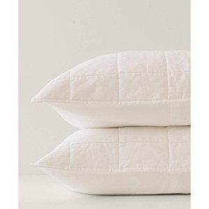 Pact Organic Quilted Sham 2-Pack - 1 of 4