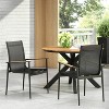 Christopher Knight Home 2pc Barrister Mesh and Aluminum Outdoor Dining Chairs Black/Natural - 2 of 4