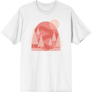 Adventure Society Mountain & Pine Trees Men's Crew Neck Short Sleeve Tee - 1 of 2