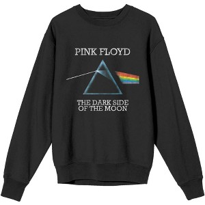 Pink Floyd The Dark Side Of The Moon Album Art Women's Black Crew Neck Sweatshirt - 1 of 3