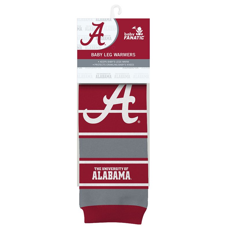 Baby Fanatic Officially Licensed Toddler & Baby Unisex Crawler Leg Warmers - NCAA Alabama Crimson Tide, 1 of 7