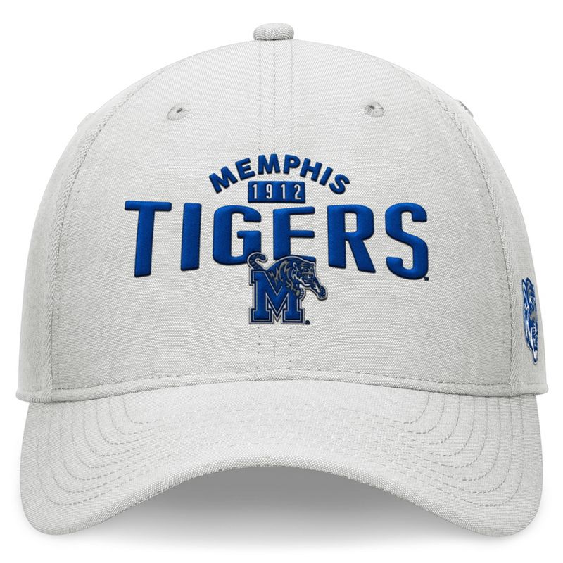 NCAA Memphis Tigers Unstructured Chambray Cotton Hat - Gray, 2 of 5