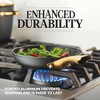 Farberware Forged Induction Ceramic Nonstick Pots and Pans Set with Lids , Suitable for All Stovetops, 12 Piece Cookware Set - Black and Gold - 3 of 4