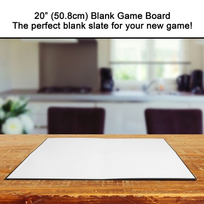 20" x 20" White Matte Finish Quad Fold Game Board