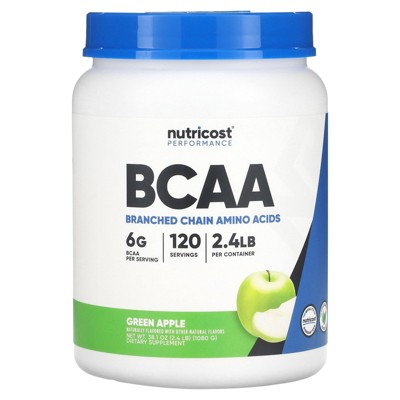 Nutricost Performance, BCAA, Green Apple, 2.4 lb (1,080 g)