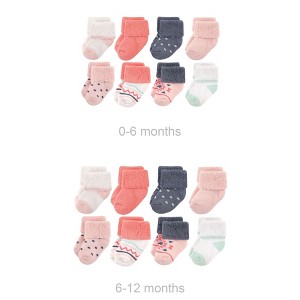 Luvable Friends Infant Girls Grow with Me Cotton Terry Socks, Girls Aztec, 0-6 and 6-12 Months - 1 of 1
