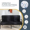 Itopfox Japanese Floor Mattress Futon, Foldable Tatami Pad for Adults, Roll Up Floor Bed for Guest Room Bedroom RV, Black, Queen - 2 of 4