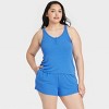 Women's Pointelle Henley Tank Top and Shorts Pajama Set - Auden™ - 4 of 4