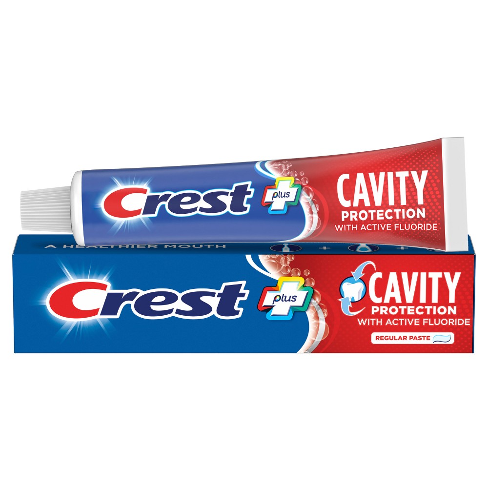 UPC 037000003106 product image for Crest Plus Cavity Protection Toothpaste - 8.2oz: Contains Fluoride, Gluten-Free, | upcitemdb.com